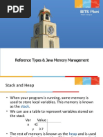 BITS Pilani: Reference Types & Java Memory Management