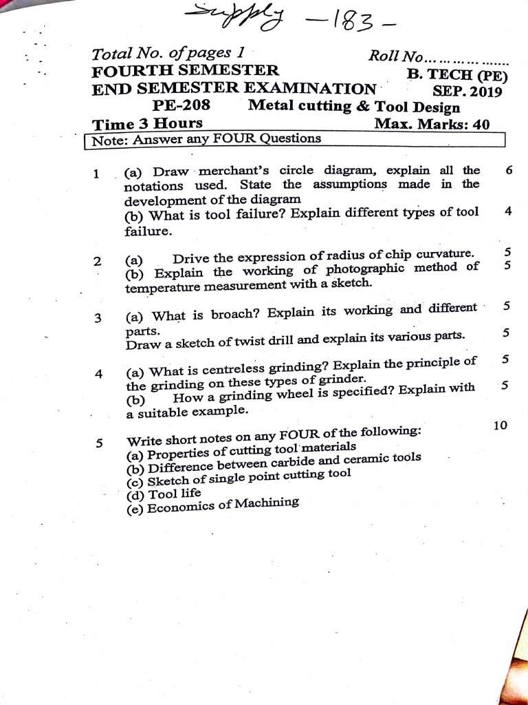 Understanding Metal Cutting Tools and Processes An Analysis of Tool