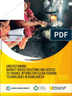 Understanding Market Based Solutions and Access To Finance Options For Clean Cooking Technologies in Bangladesh