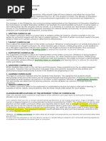 Recommended Curriculum: Seven (7) Types of Curriculum