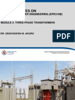 Lecture Notes On: Electrical Power Engineering (Epe316B)