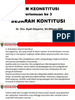 Hukum Keonstitusi: Sejarah Kontitusi