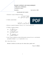 Trabalho de Campo (Análise Matemática)