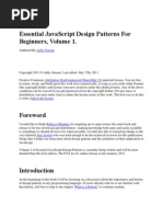 Essential Javascript Design Patterns for Beginners