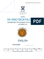 Da Vinci Decathlon 2019: English