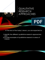 Lesson 3 Qualitative Approaches