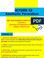 Lecture 12. Aesthetic Formalism B