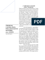 Terorizam I Ljudska Prava Posle Jedanaestog Septembra 2001. GODINE