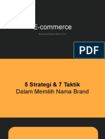 E-Commerce: Muhammad Misbahul Munir, M.kom