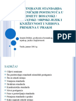 Ucenicka Postignuca U Predmetu BHS Jezik I Knjizevnost