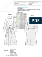 (Revised 21-07-22) 202RB001CIRO Double Layer Waffle-Terry Robe - 3 Sizes
