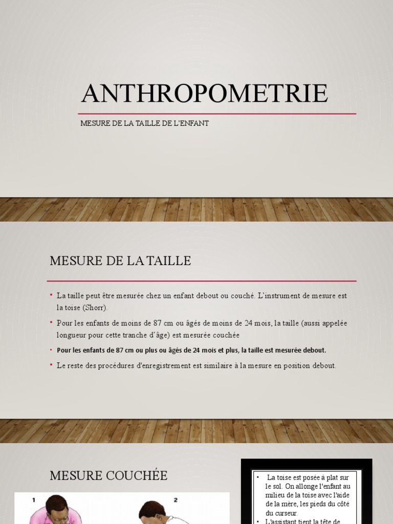 ANTHROPOMETRIE 1 (Taille Et Longueur) | PDF