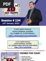 Session 134 - 14 Jan 2023 - Power of 10 - PT Education, PT's IAS Academy