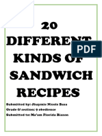 20 Different Kinds of Sandwich Recipes