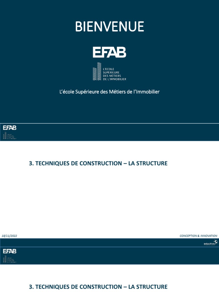 Techniques de Construction : Structure et Fondations | PDF | Fondation ...