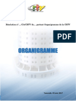Organigramme: Résolution N° ./CA/CRTV Du .Portant Organigramme de La CRTV