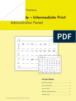 1st Grade - Intermediate Print: Administration Packet