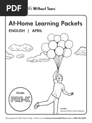 At-Home Packet APRIL PreK English