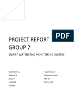 Project Report Group 7: Smart Watertank Monitoring System