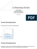 Pressure Measuring System: Victor B. Valdez Bes12-M-Fluid Mechanics