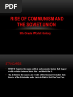 Rise of Communism and The Soviet Union: 9th Grade World History