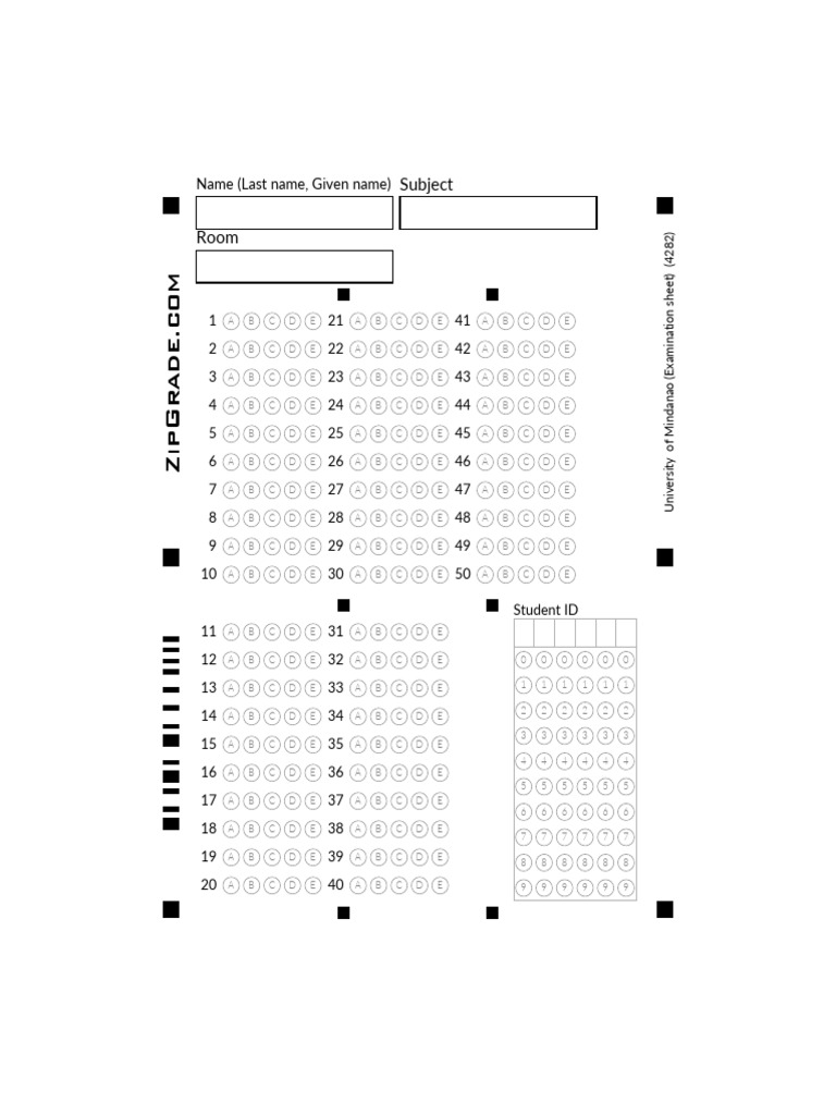 University Examination Answer Sheet | PDF