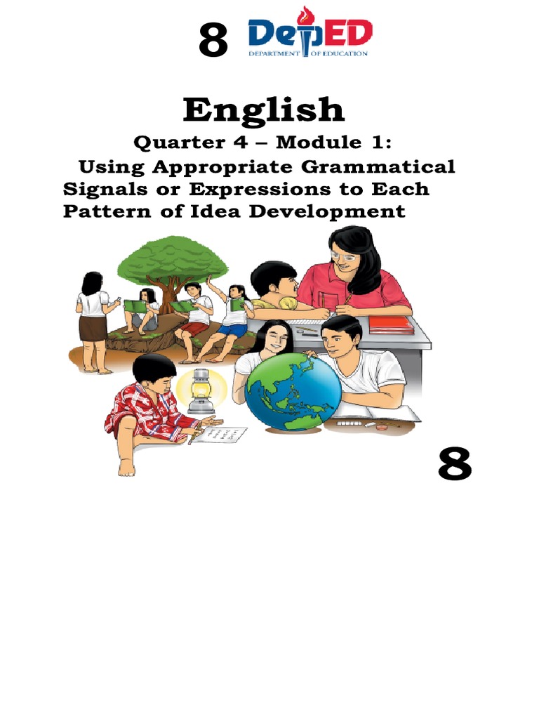 English: Quarter 4 - Module 1: Using Appropriate Grammatical Signals or ...