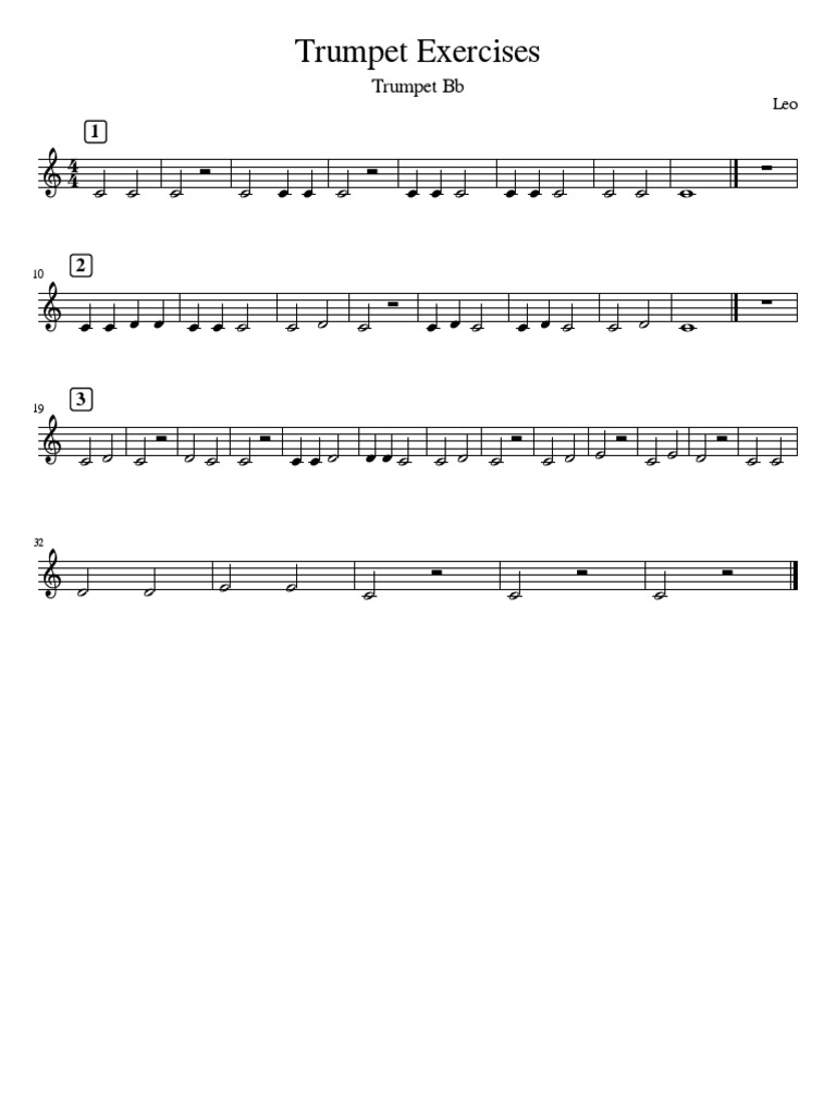 Trumpet Exercises PDF