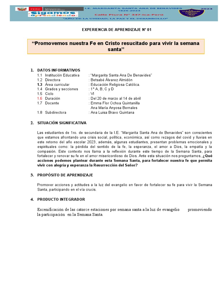 Semana Santa: Fortaleciendo la Fe | PDF | La resurrección de Jesús | Fe