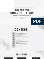 Price and Value: Communication