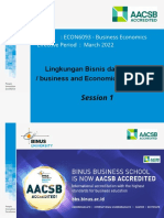 Session 1 - Business and Economic Environment
