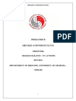 Pediatrics Meckel'S Diverticulum