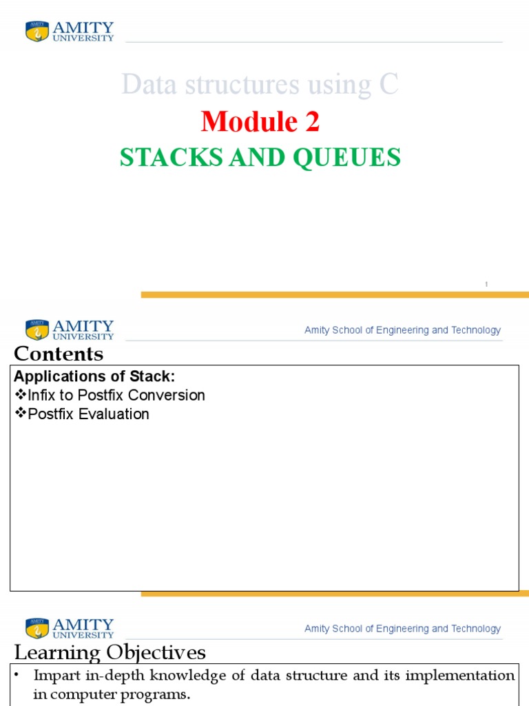 Data Structures Using C: Stacks and Queues | PDF | Computer Science ...