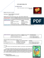 Proiect de Lectie Textul Dramatic