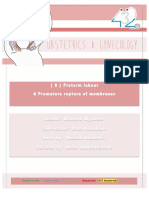 Preterm Labour & Premature Rupture of Membranes: Doctor's Note