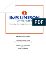 Ims Unison University: Professional Development Program Types of Training Provided by TATA Group