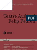 Programació Tardor-Hivern Del Teatre Auditori Felip Pedrell de Tortosa