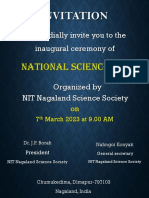 Invitation: National Science Day
