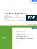 Motores y Turbomáquinas Térmicas: Tema 3 Ciclos Teóricos. Ciclos de Aire