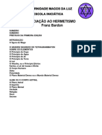 Apostila Da Fraternidade Introdução Hermetismo