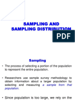 Sampling and Sampling Distribution