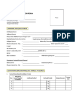 Adiwana Employee Application Form