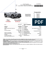 Cotización de Toyota RAV4 LE 2023 en Xalapa con 72 meses de financiamiento
