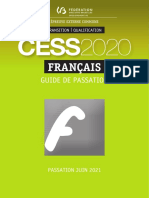 Evaluation Certificative - CESS 2021 - Français Transition - Guide de Passation & de Correction (Ressource 16847)