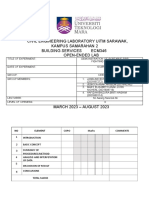 Civil Engineering Laboratory Uitm Sarawak, Kampus Samarahan 2 Building Services Ecm346 Open-Ended Lab