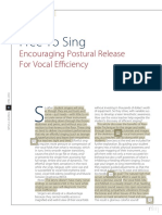 Free To Sing: Encouraging Postural Release For Vocal Efficiency