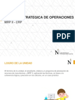 Gestion Estrategica de Operaciones: MRP Ii - CRP