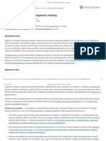 Syphilis - Screening and Diagnostic Testing - UpToDate