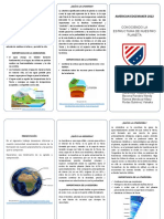 Triptico Conociendo La Estructura de Nuestro Planeta Tierra