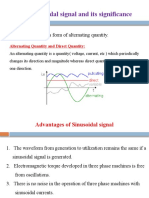 Sinusoidal Signal and Its Significance: Sinusoidal Signal Is A Form of Alternating Quantity